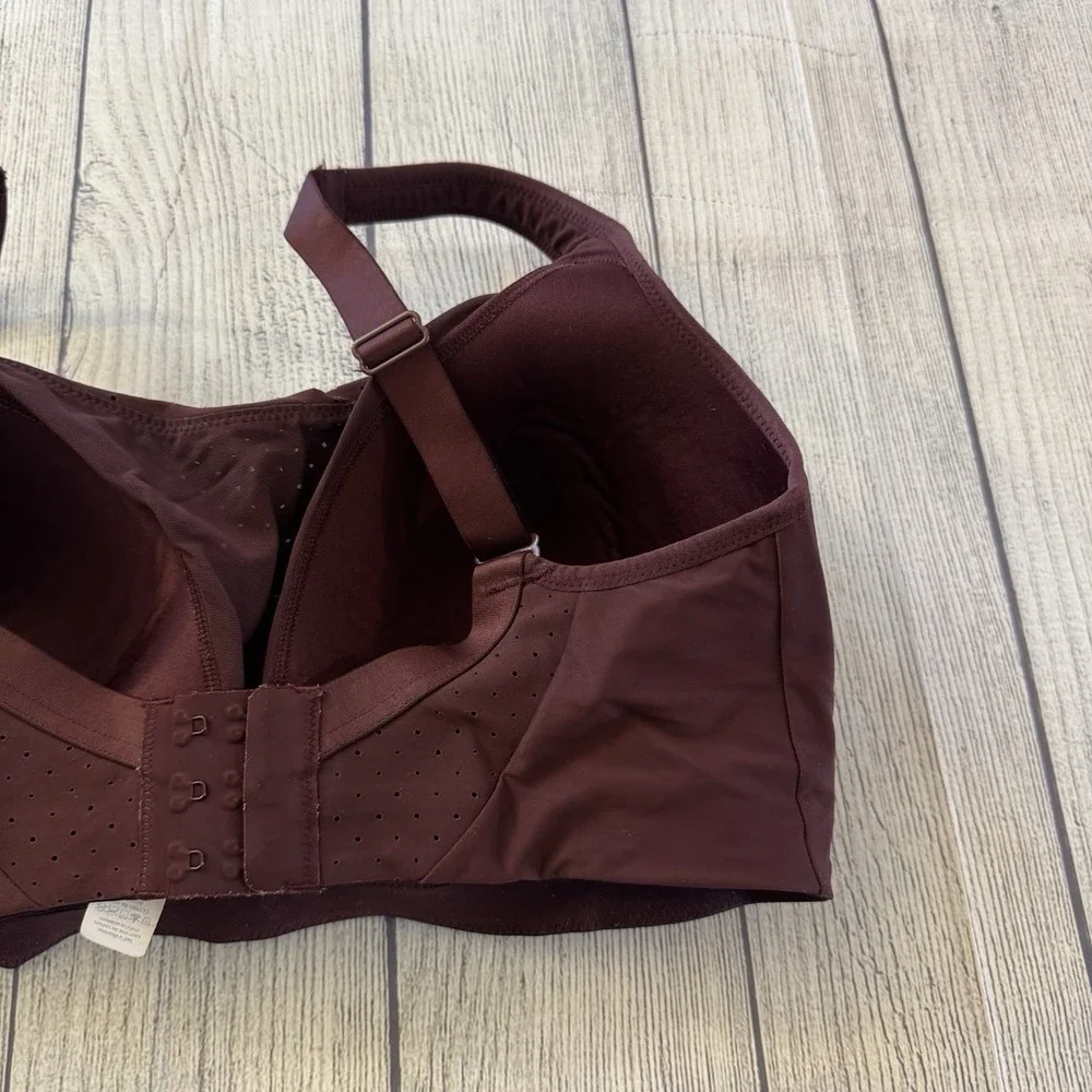 Lululemon Run Times Bra High Support‎ Size 34E  Maroon Athletic Jogging Bra
